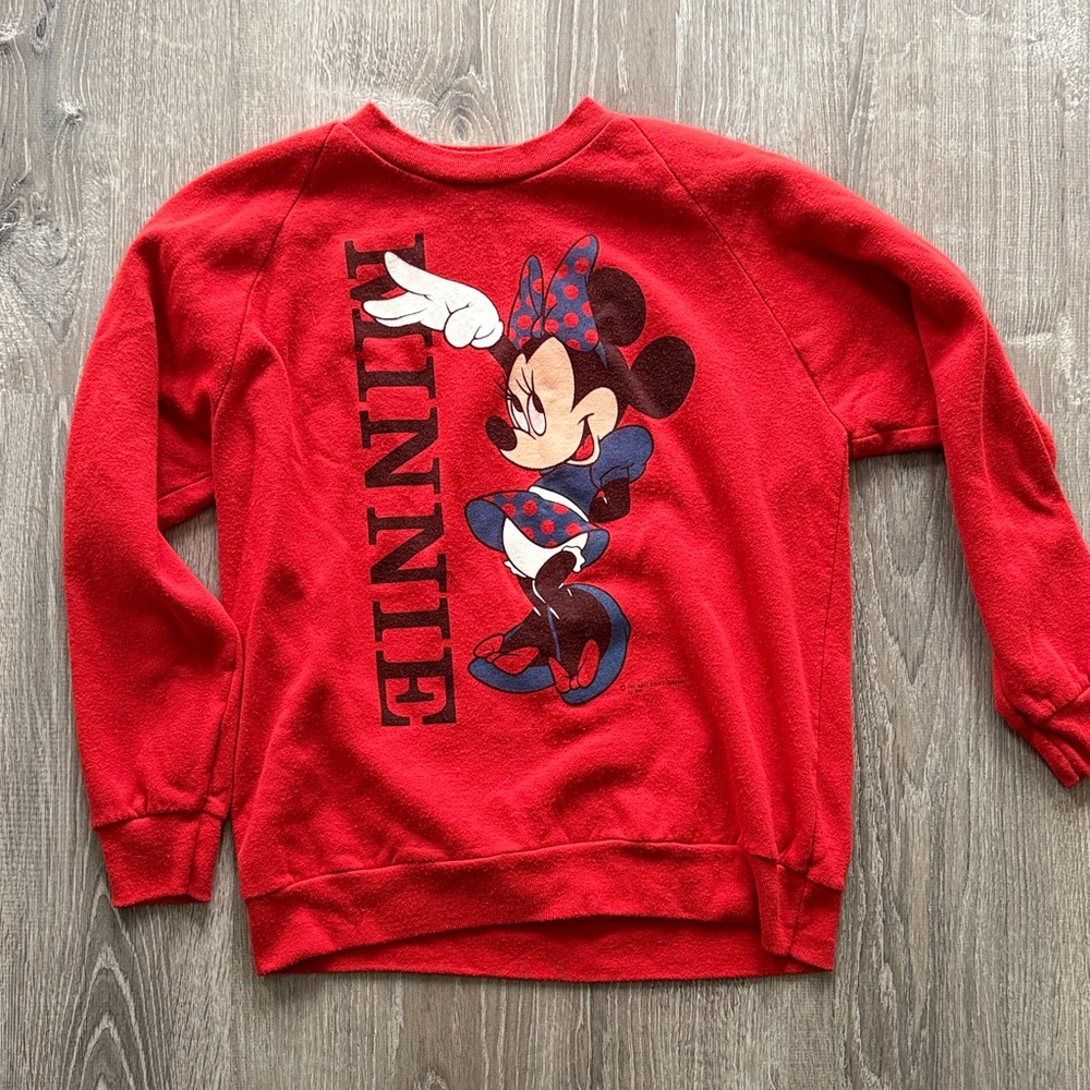 Vintage Disney Minnie Red Cozy Sweatshirt